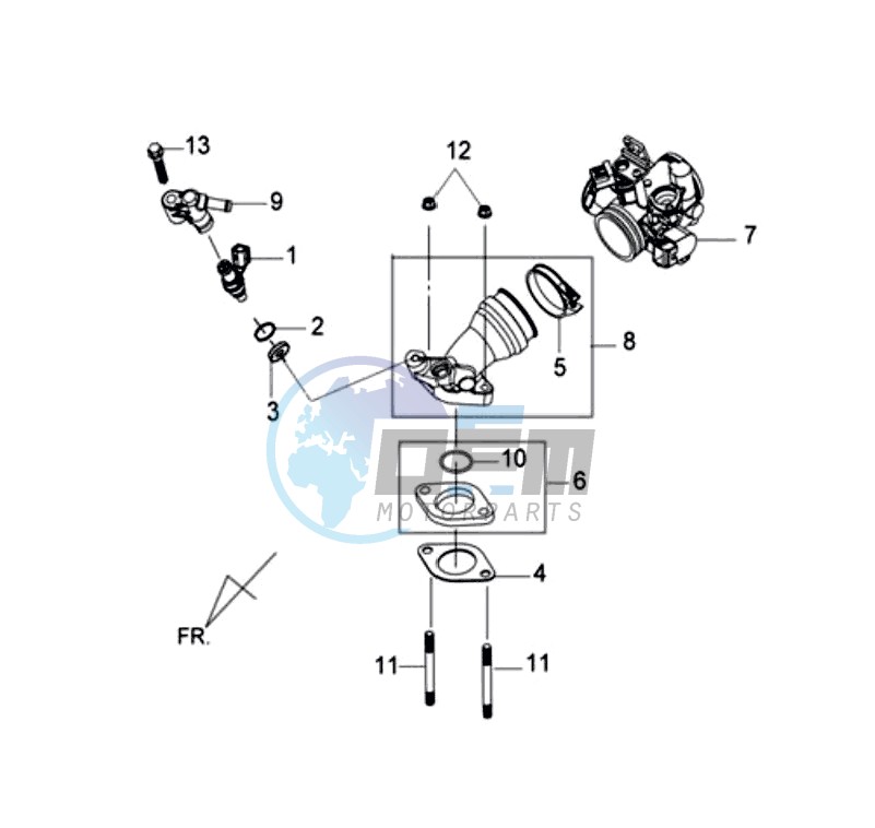 INLET / FUEL INJECTOR / THROTTLE VALVE BODY