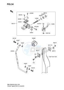 RM-Z250 (E28) drawing FRONT MASTER CYLINDER