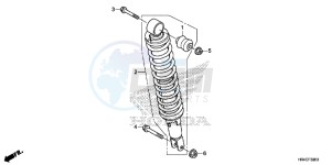 TRX500FE1H Europe Direct - (ED) drawing REAR CUSHION