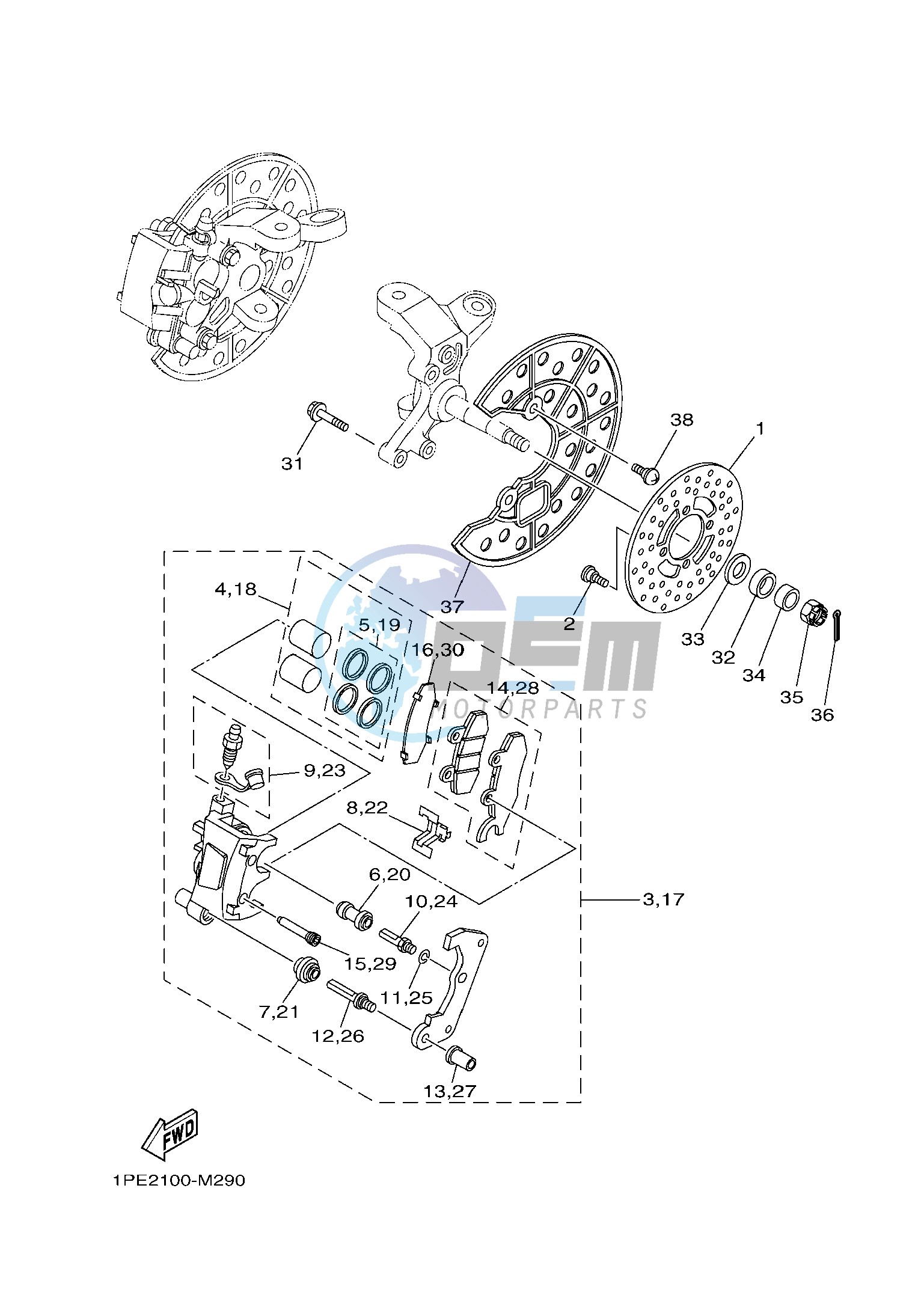 FRONT BRAKE CALIPER