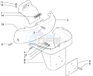 X9 500 drawing Rear protection