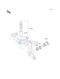 KX 65 A [KX65 MONSTER ENERGY] (A6F - A9FA) A7F drawing BRAKE PEDAL