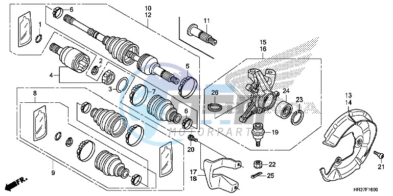 FRONT KNUCKLE/FRONT DRIVE SHAFT