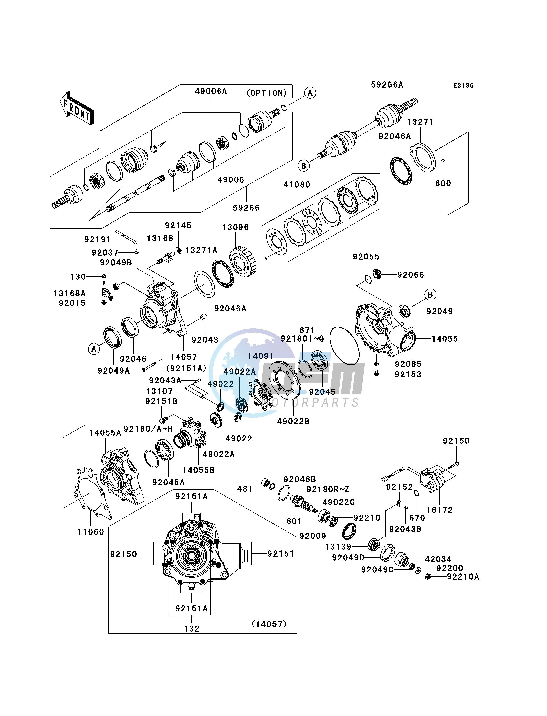 DRIVE SHAFT-FRONT