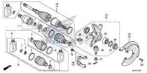 TRX420FED TRX420 Europe Direct - (ED) drawing FRONT KNUCKLE (4WD)