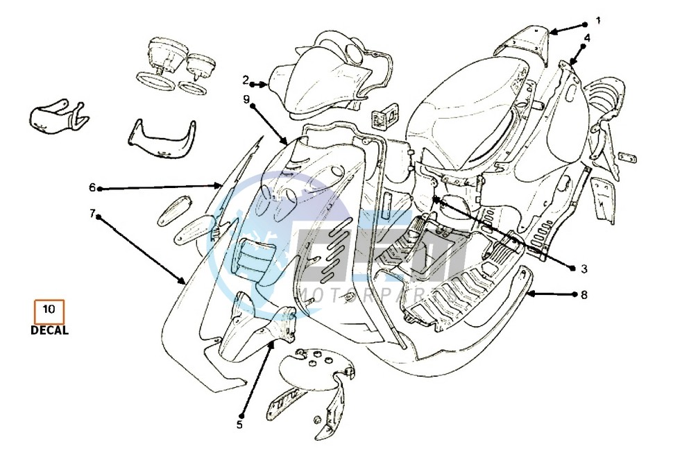 Colored parts