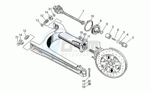 NTX 650 drawing Swing arm