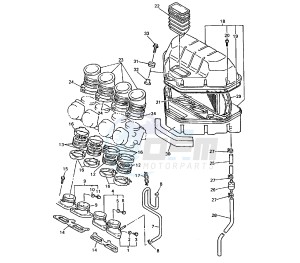 YZF R 750 drawing INTAKE