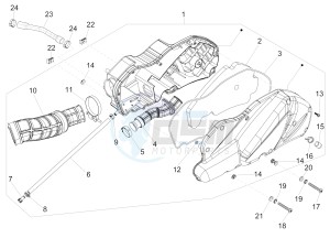 MP3 500 SPORT BUSINESS ABS E3-E4 (NAFTA)2 drawing Air filter