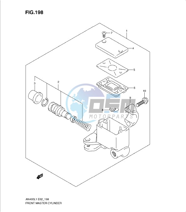 FRONT MASTER CYLINDER (AN400ZAL1 E51)