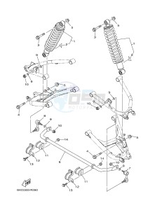 YXM700E YXM70VPXJ VIKING EPS (B5F3) drawing REAR SUSPENSION