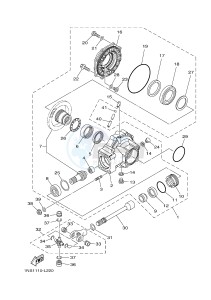 YFM350FWA YFM35FGB GRIZZLY 350 4WD (1NS3 1NS3 1NS4) drawing DRIVE SHAFT