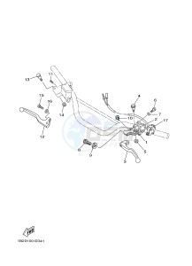 TT-R125 TT-R125LW (2CP4) drawing HANDLE SWITCH & LEVER