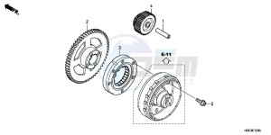 TRX500FPED TRX500FPE ED drawing STARTING GEAR