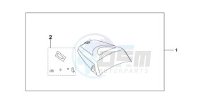 CBF1000A9 UK - (E / ABS MKH) drawing SEAT COWL*NHA48M*