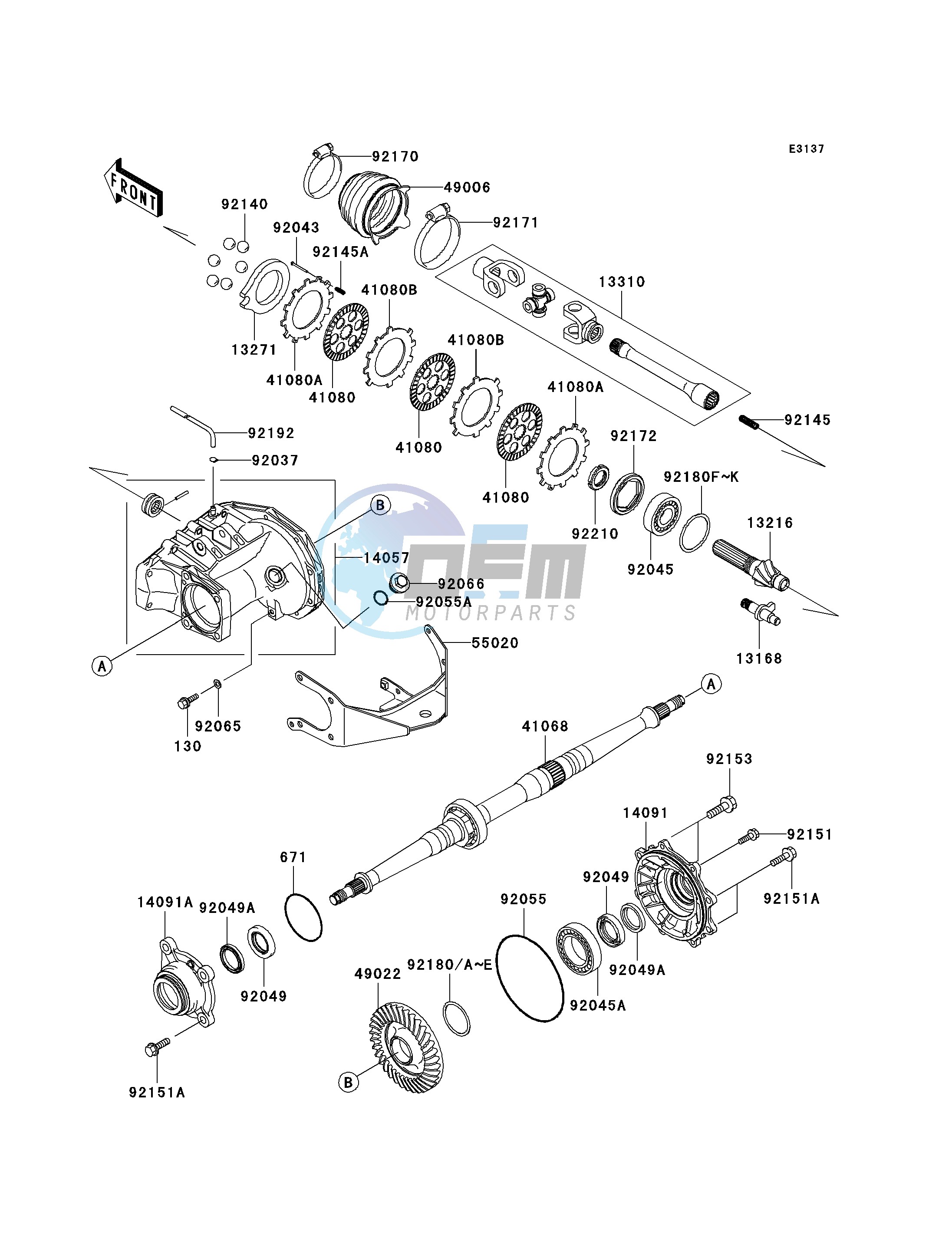 DRIVE SHAFT-REAR