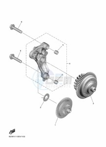 YZ450F (B2W6) drawing STARTER CLUTCH