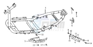 JET EURO X 50 E2 drawing FRAME