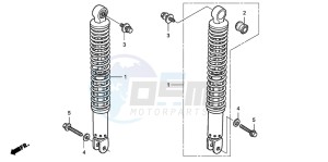 FJS600A 400 SILVER WING drawing REAR CUSHION