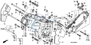 CBR600RA9 France - (F / ABS CMF) drawing FRAME BODY