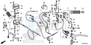 TRX420TM1G TRX500FA Europe Direct - (ED) drawing SWITCH/CABLE