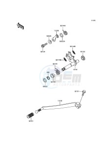 W800 EJ800AGFA GB XX (EU ME A(FRICA) drawing Gear Change Mechanism