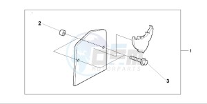 VT750C2 drawing BACKREST PLATE