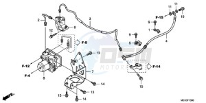 NSA700A9 E / MKH MME drawing REAR BRAKE HOSE