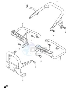 LT-Z250 (E28-E33) drawing FOOTREST