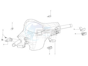 LX 50 4T-4V USA drawing Selectors - Switches - Buttons