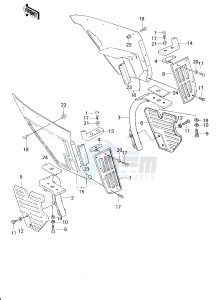 KZ 1300 B [B2] drawing FAIRING LOWERS