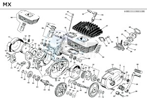 MORINI 50 ENGINE drawing MOTOR