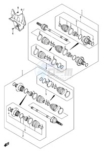 LT-A750X drawing REAR DRIVE SHAFT