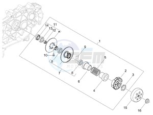 LXV 50 2T Navy drawing Driven pulley