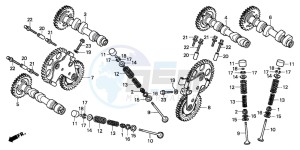 RVF750R drawing CAMSHAFT/VALVE