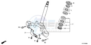 CBR125RC drawing STEERING STEM