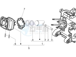 Runner 50 Pure Jet SC drawing Cylinder-piston-wrist pin unit