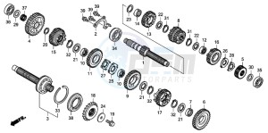 CBR1000RR drawing TRANSMISSION