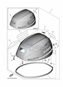 F25GES drawing TOP-COWLING