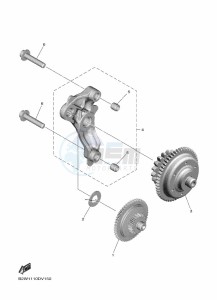 YZ450F (B2WA) drawing STARTER CLUTCH