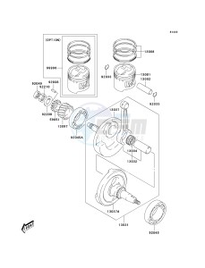 KLX 125 B (B6F) B6F drawing CRANKSHAFT_PISTON-- S- -