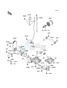 JET SKI STX-12F JT1200-D1 FR drawing Oil Pump