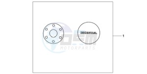 CB600F39 Spain - (SP / ST) drawing CRANKCASE COVER SET PEARL COOL WHITE