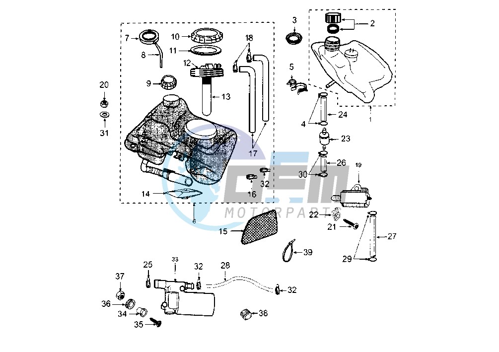 FUEL AND OIL TANK