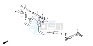 NVS504SH 502 drawing STAND/KICK PEDAL