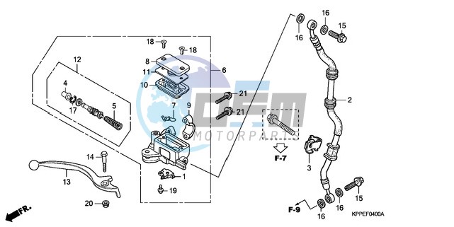 FR. BRAKE MASTER CYLINDER