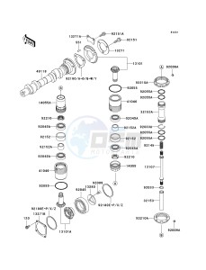 EJ 650 A [W650] (A2-A4 A4 CAN ONLY) W650 drawing CAMSHAFT-- S- -_BEVEL GEAR