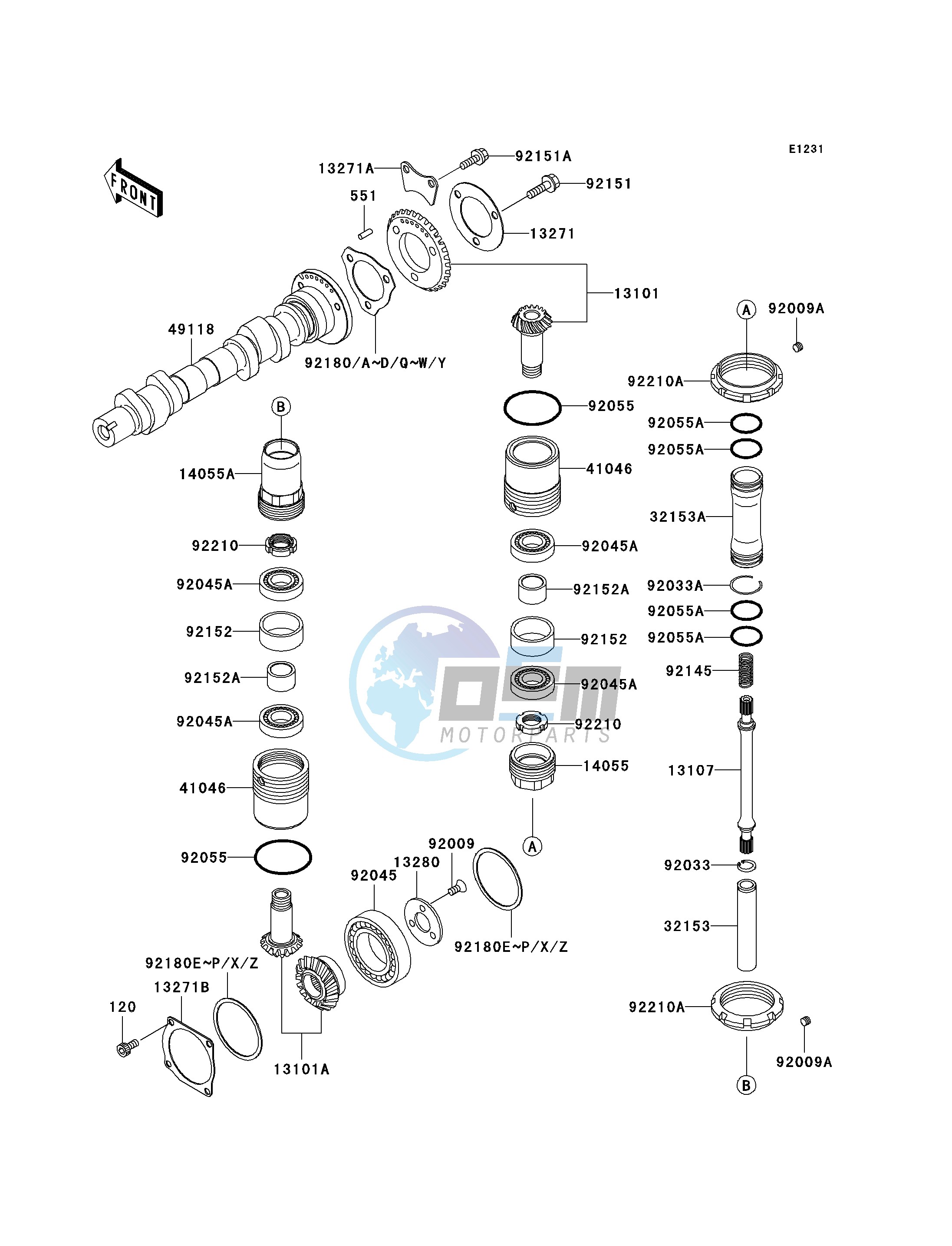 CAMSHAFT-- S- -_BEVEL GEAR