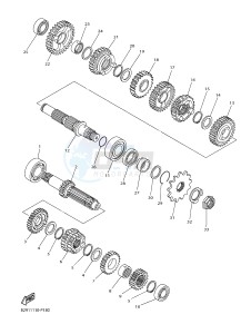 YZ250FX (B292 B293 B294 B294 B295) drawing TRANSMISSION