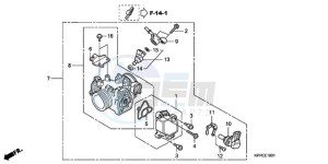 VFR1200XLE CrossTourer - VFR1200X 2ED - (2ED) drawing THROTTLE BODY